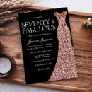 Search for rose gold and black invitations Party