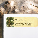 Search for oak tree return address labels Vintage