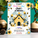 Search for 1st bee day invitations Flowers