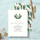 Search for peacock bridal shower invitations Feathers