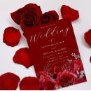 Search for deep red wedding invitations Flowers