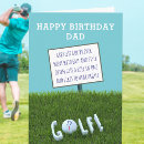 Search for funny card for golfer cards Dad