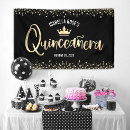 Search for gold foil banners Black and gold
