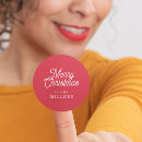 Search for retro christmas stickers Red