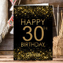 Search for black and gold 30th birthday cards Chic
