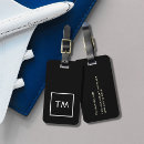 Search for black luggage tags Black and white