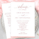 Search for blush pink wedding programs Elegant