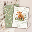 Search for cow 1st birthday invitations Boho