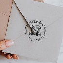 Search for golden retriever rubber stamps Return address