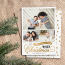 Search for lettering christmas cards Gold
