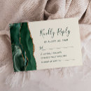 Search for emerald green and gold wedding rsvp cards Elegant
