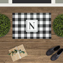 Search for farmhouse doormats Black and white
