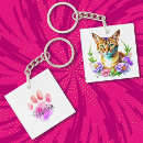 Search for tabby cat key rings Watercolor