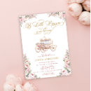 Search for princess is on her way invitations Pink and gold