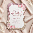 Search for rose gold bridal invitations Flowers
