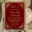 Search for ornate maroon border invitations Bismillah