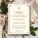 Search for gold border invitations Nikah