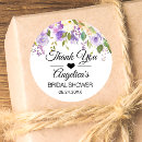 Search for lavender floral thank you stickers Violet