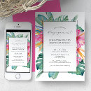 Search for flower engagement party invitations Floral
