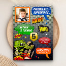 Search for comic book superhero invitations Colourful
