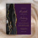 Search for black gold purple invitations Trendy