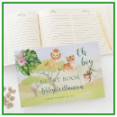 Search for jungle safari baby book Wild tropical greenery leaves