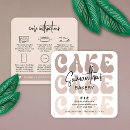 Search for wedding cake business cards Modern