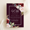 Search for 40th wedding anniversary invitations Red