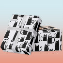 Search for black cat gift wrap Black and white