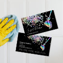 Search for sparkling clean business cards Housekeeping