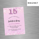 Search for magnetic quinceanera invitations 15th birthday party fifteenth