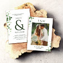 Search for green leaves bridal shower invitations Simple