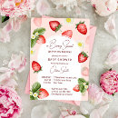 Search for strawberry shower invitations Cute