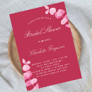 Search for magenta bridal shower invitations Botanical
