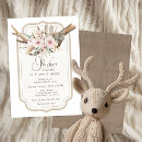Search for deer antler baby shower invitations Floral