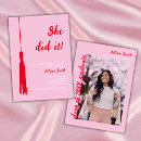 Search for she did it graduation invitations Trendy