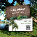 Search for palm tree business cards Qr code