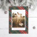 Search for plaid christmas cards Traditional