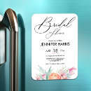 Search for bridal shower rectangular magnets Calligraphy