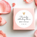 Search for engagement thank you stickers Gold