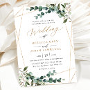 Search for geometric greenery wedding invitations Elegant