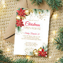Search for poinsettia christmas invitations Red
