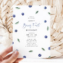 Search for blueberry birthday invitations Elegant