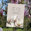 Search for southern magnolia invitations White magnolia flowers