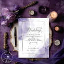 Search for royal purple and silver wedding invitations Abstract
