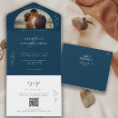 Search for dark and moody wedding invitations Qr code