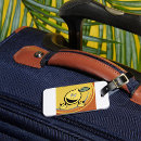 Search for happy face luggage tags Fun