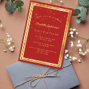 Search for red 80th birthday invitations Gold