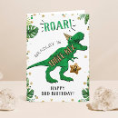 Search for dinosaur 3rd birthday cards Roar