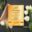 Search for rustic wedding anniversary invitations Golden
